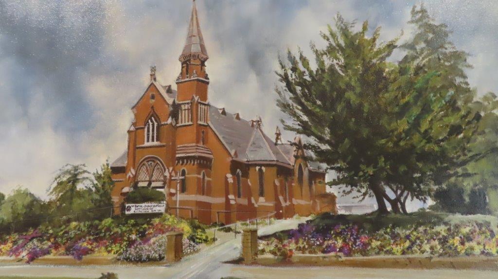 Painting Castlemaine Uniting Church